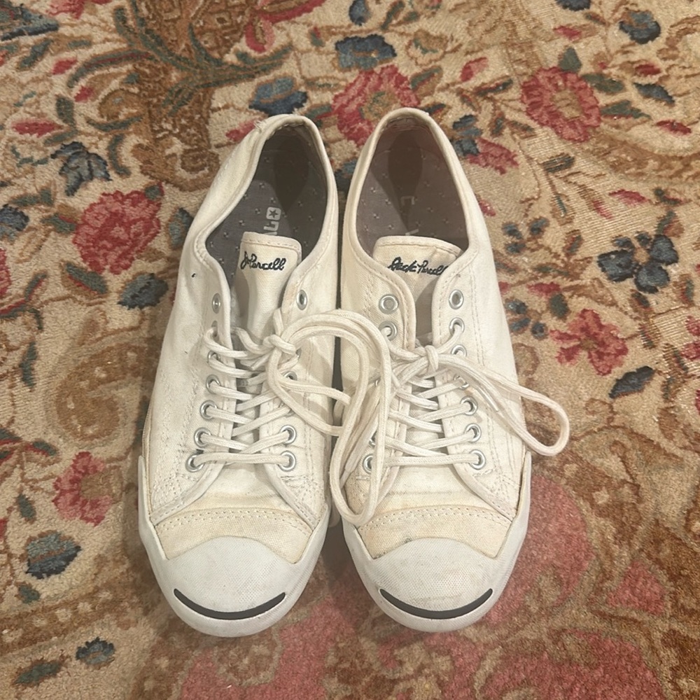 Converse JACK PARCELLE white low top women’s size 10 men’s size 8